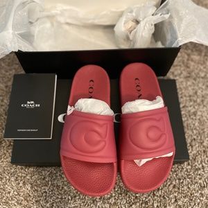 NEW! COACH Slides - Size 5 - Pink